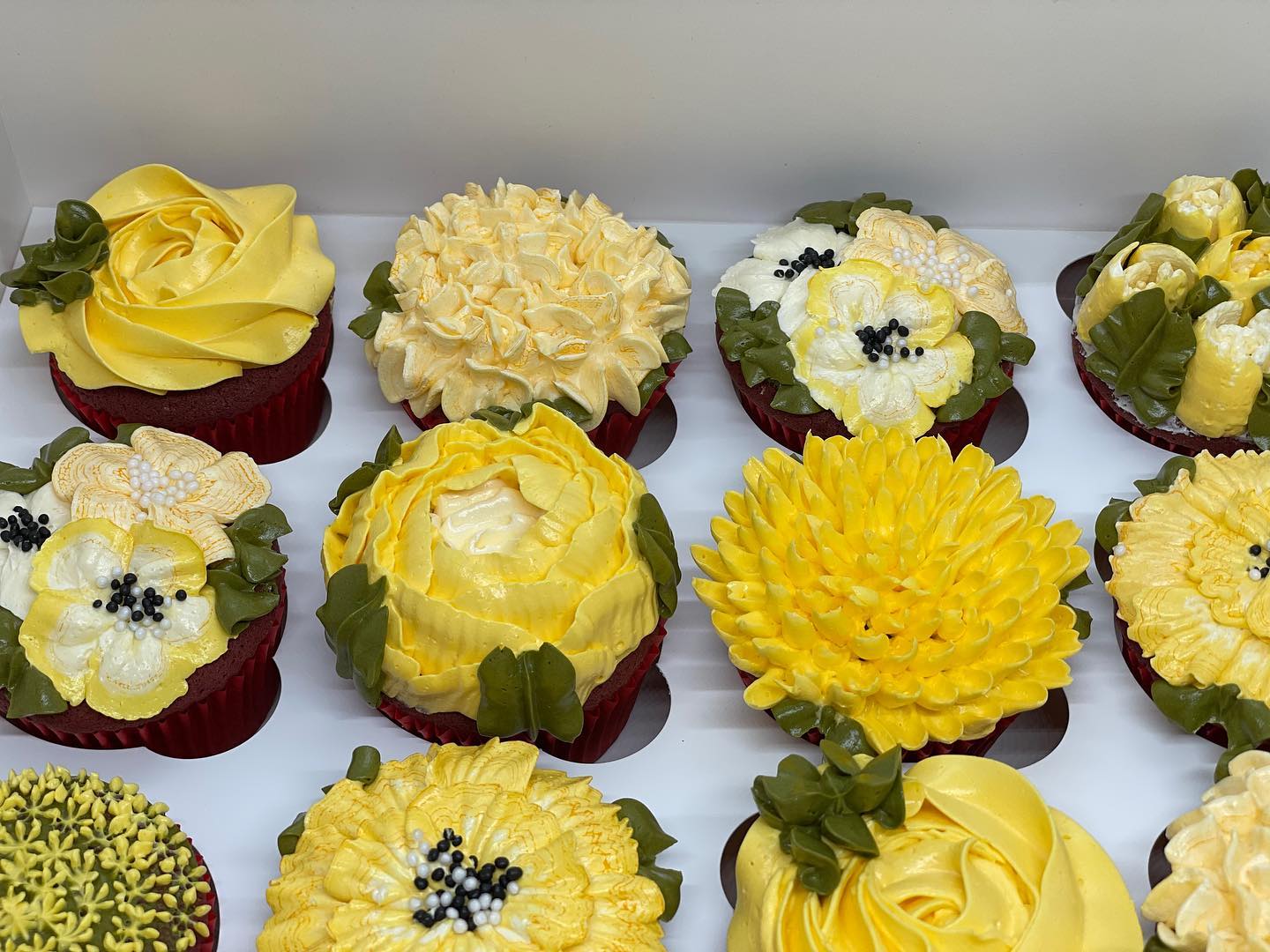 Floral Cup Cake Box