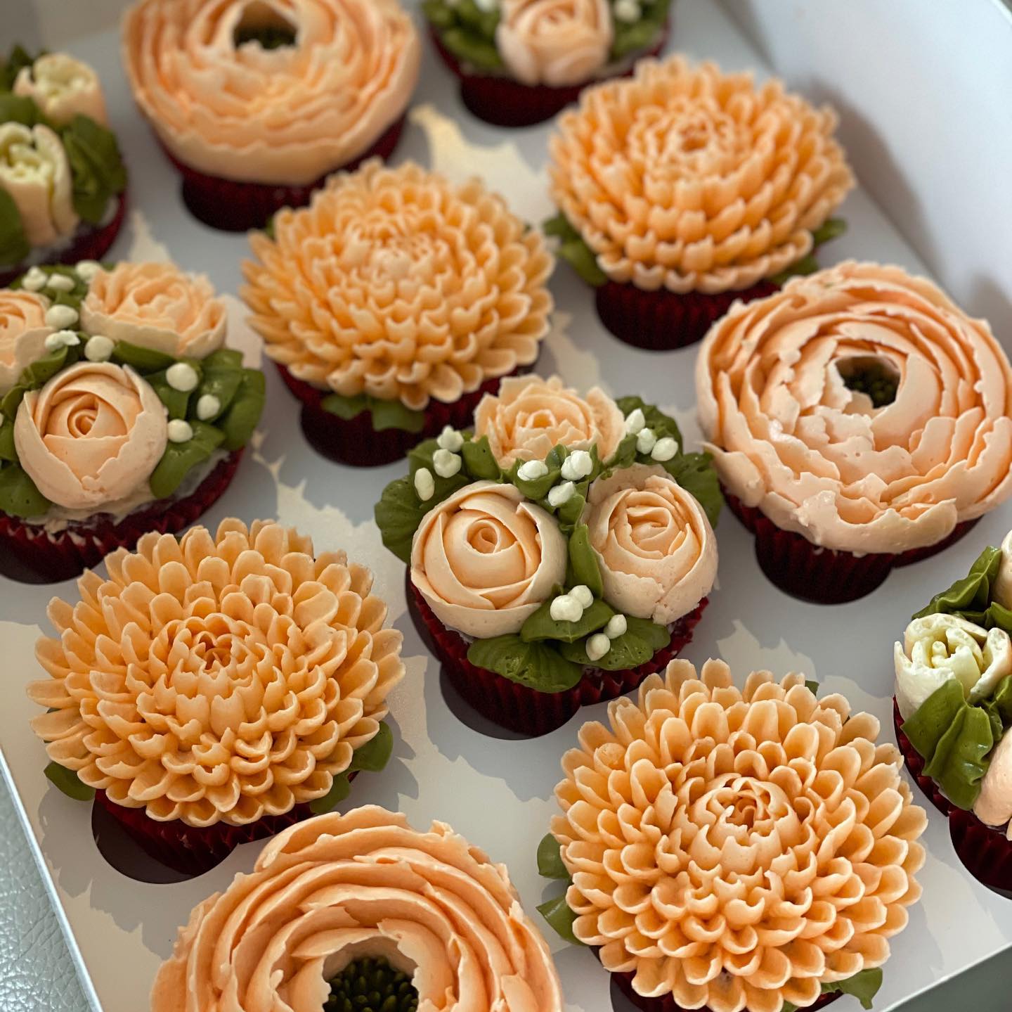 Floral Cup Cake Box