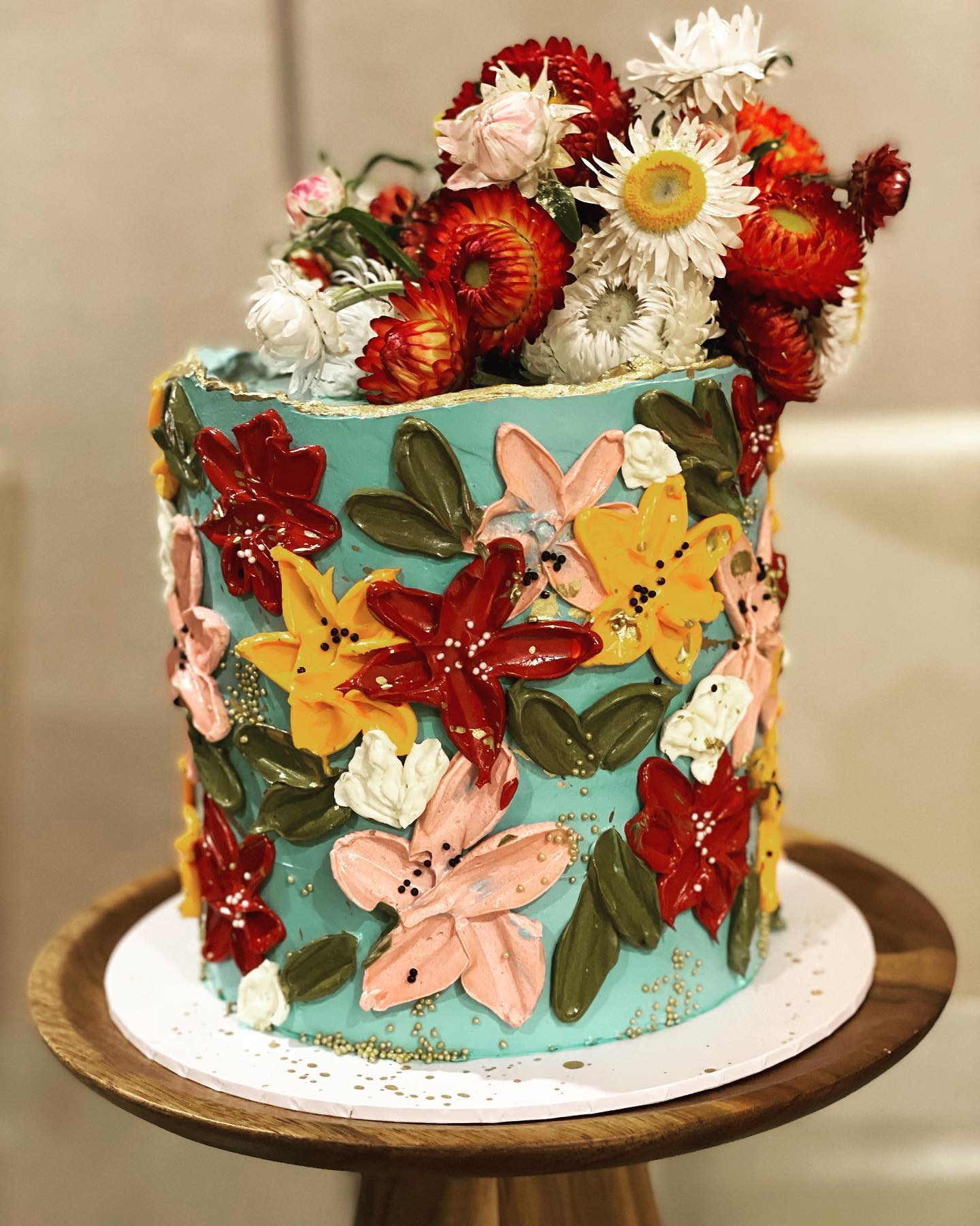 Colourful Floral Cake