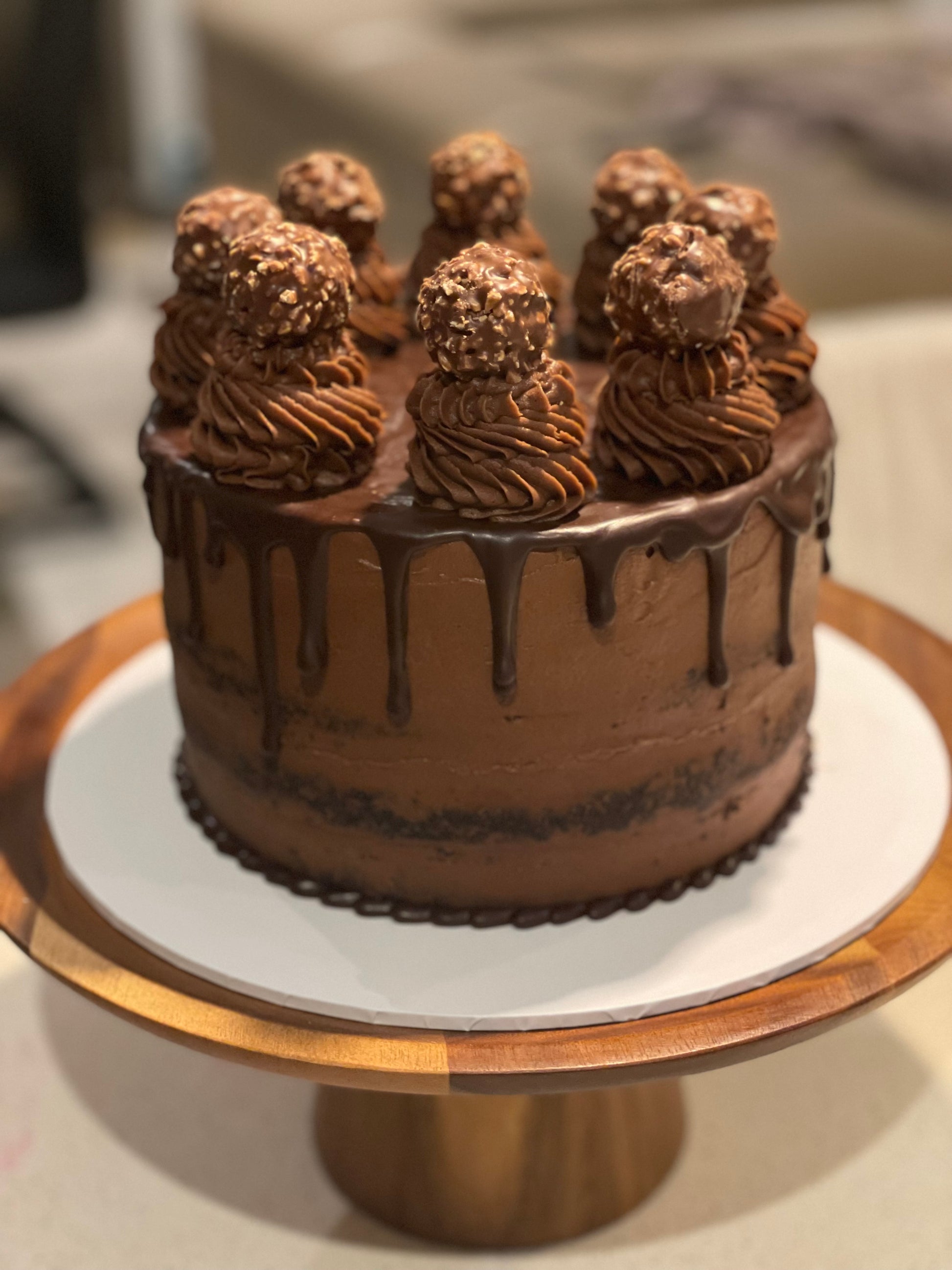 Ferrero Rocher Chocolate Cake Melbourne | Luxury Chocolate Mud Cake