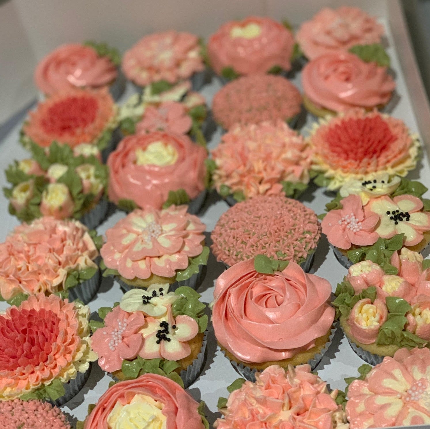 Floral Cup Cake Box