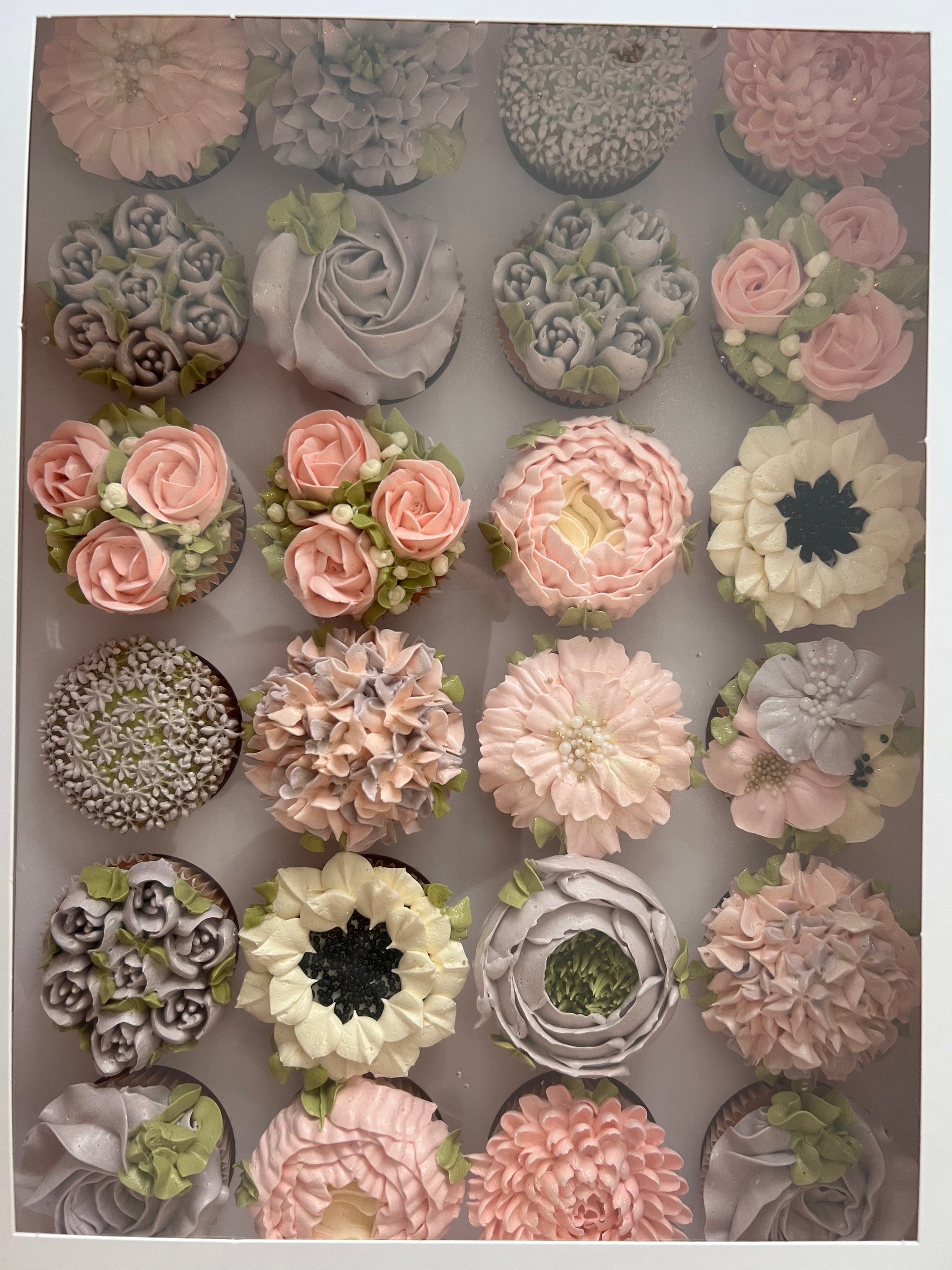 Floral Cup Cake Box