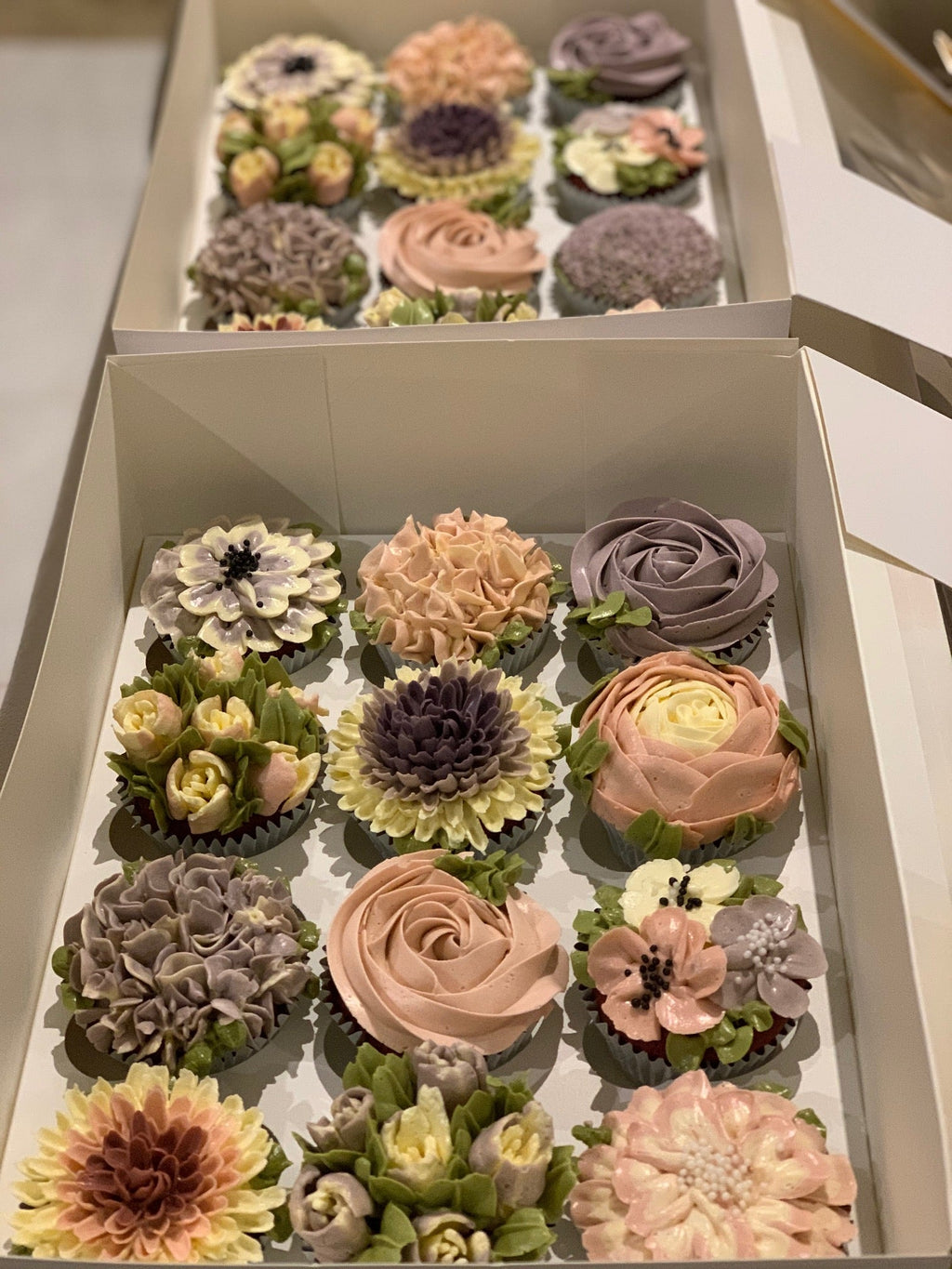Floral Cup Cake Box