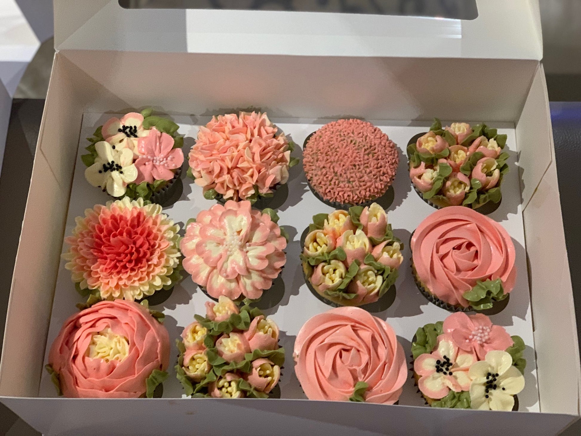 Floral Cup Cake Box