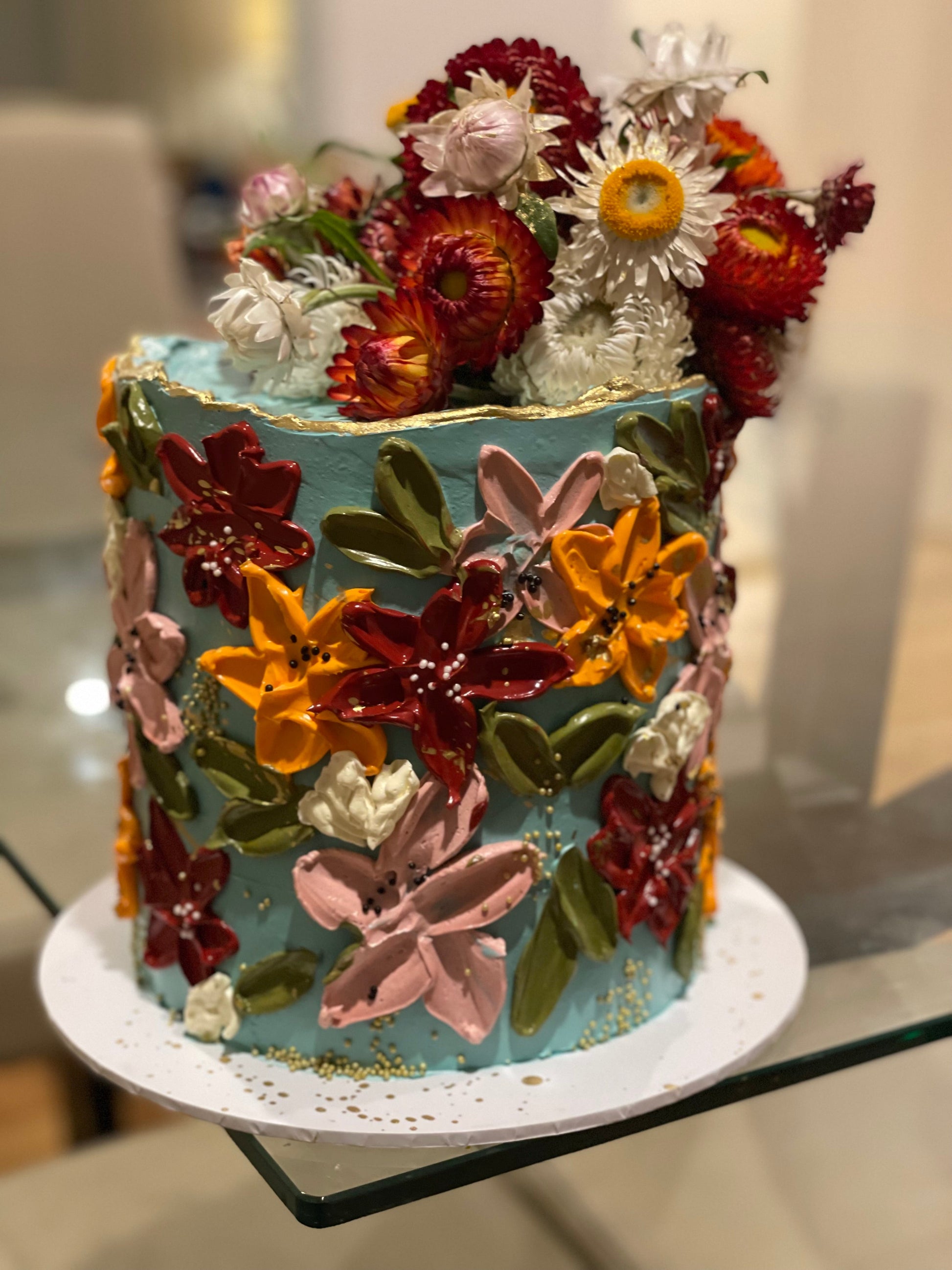 Colourful Floral Cake
