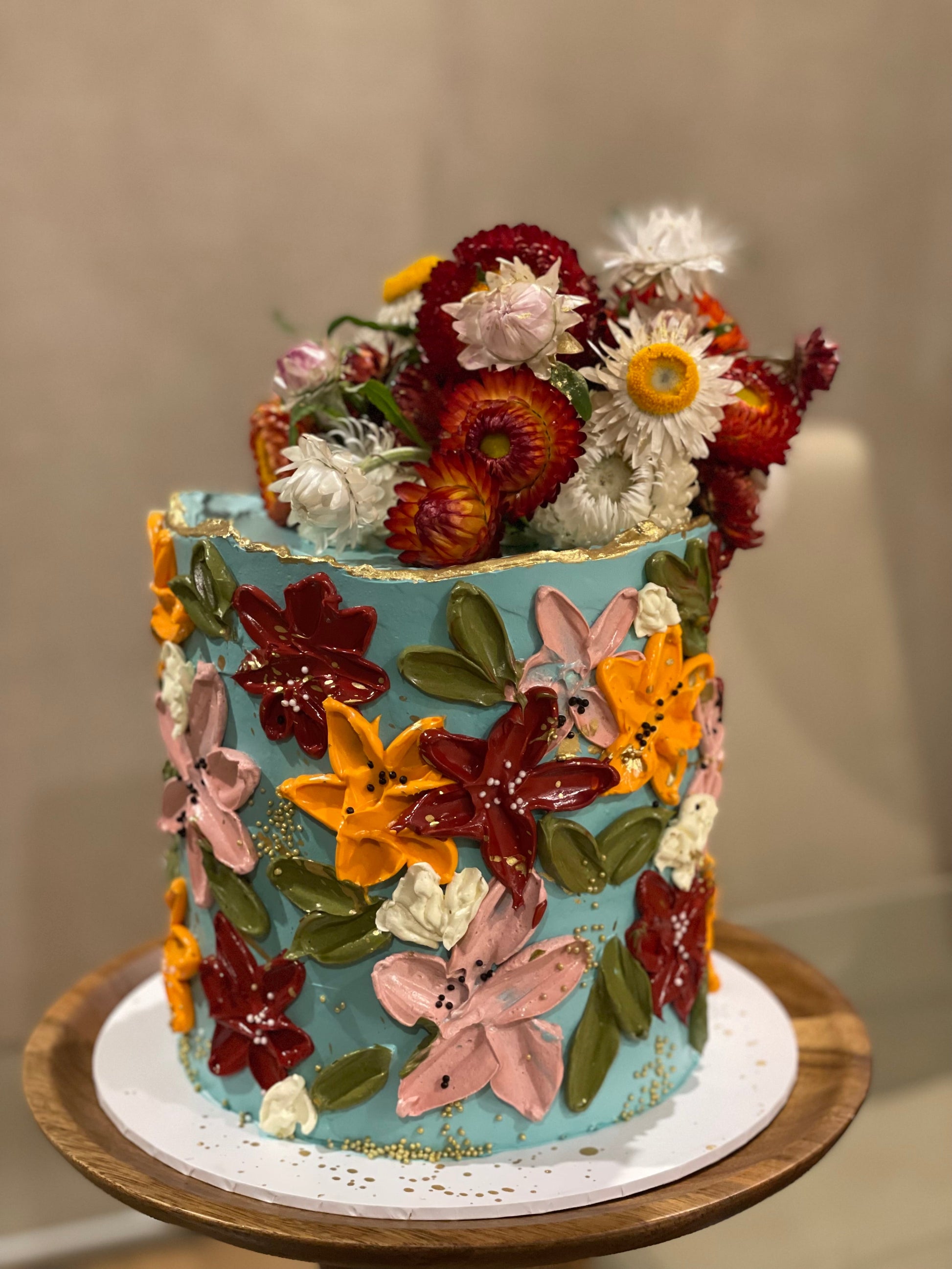 Colourful Floral Cake