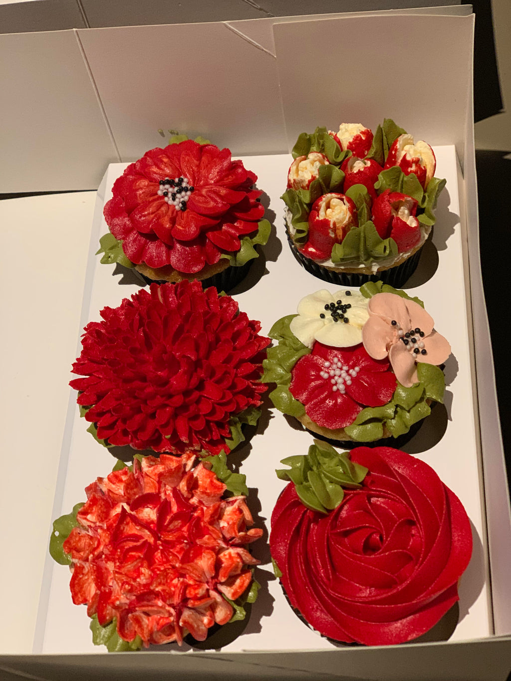 Floral Cup Cake Box