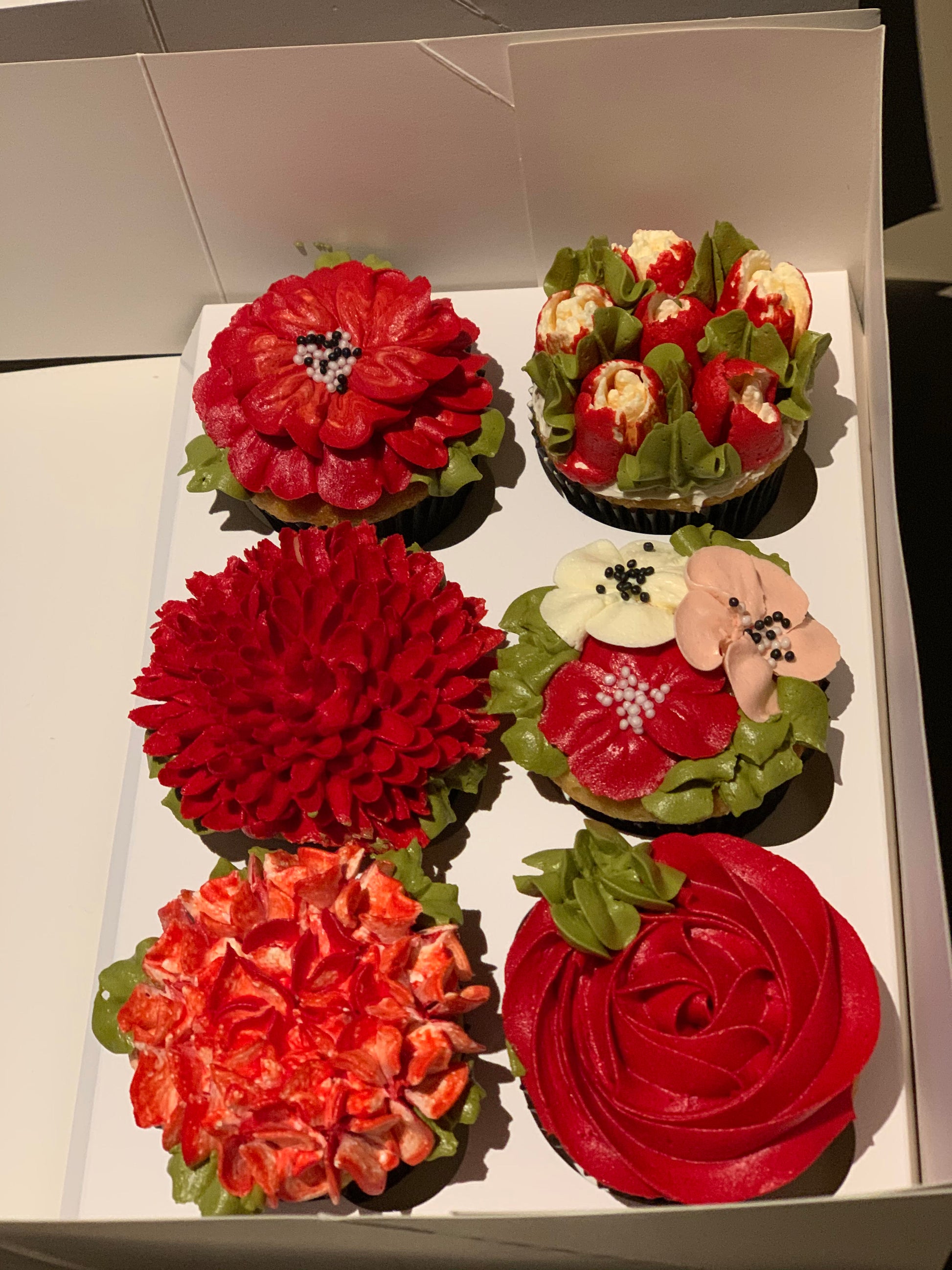 Floral Cup Cake Box